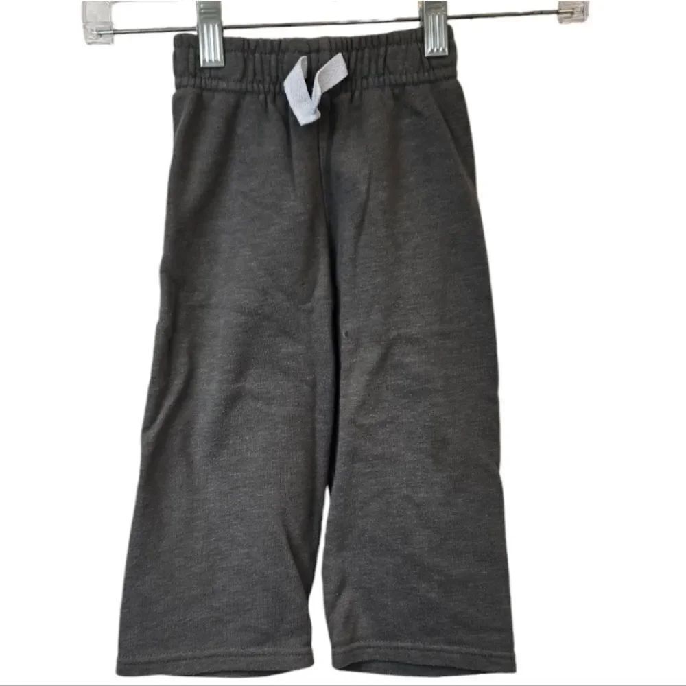 Baby Boy 24M Gray Sweatpants Casual Cute Kids Bottoms Clothes Terry Winter Pant